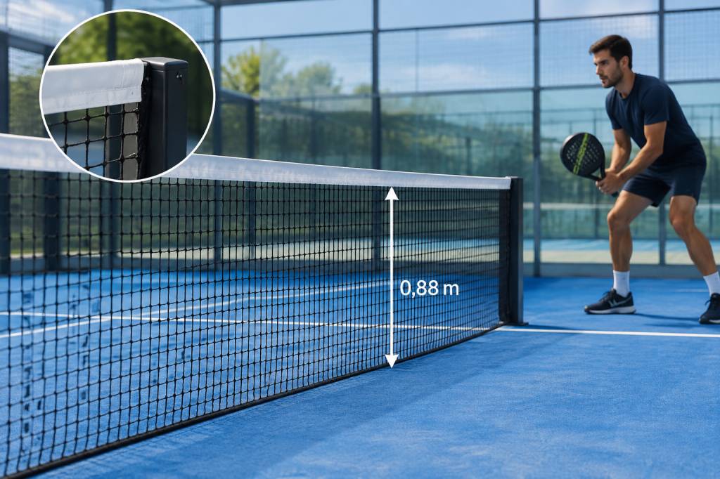 Quelle est la hauteur du filet de padel réglementaire ?
